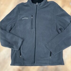 Eddie Bauer Jackets: Men's Grey Full Zip Fleece Jacket EB200 GRY Size L